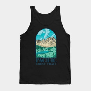 Landscape Mountain Trail a Landscape with Mountains and Trees Forest Tank Top